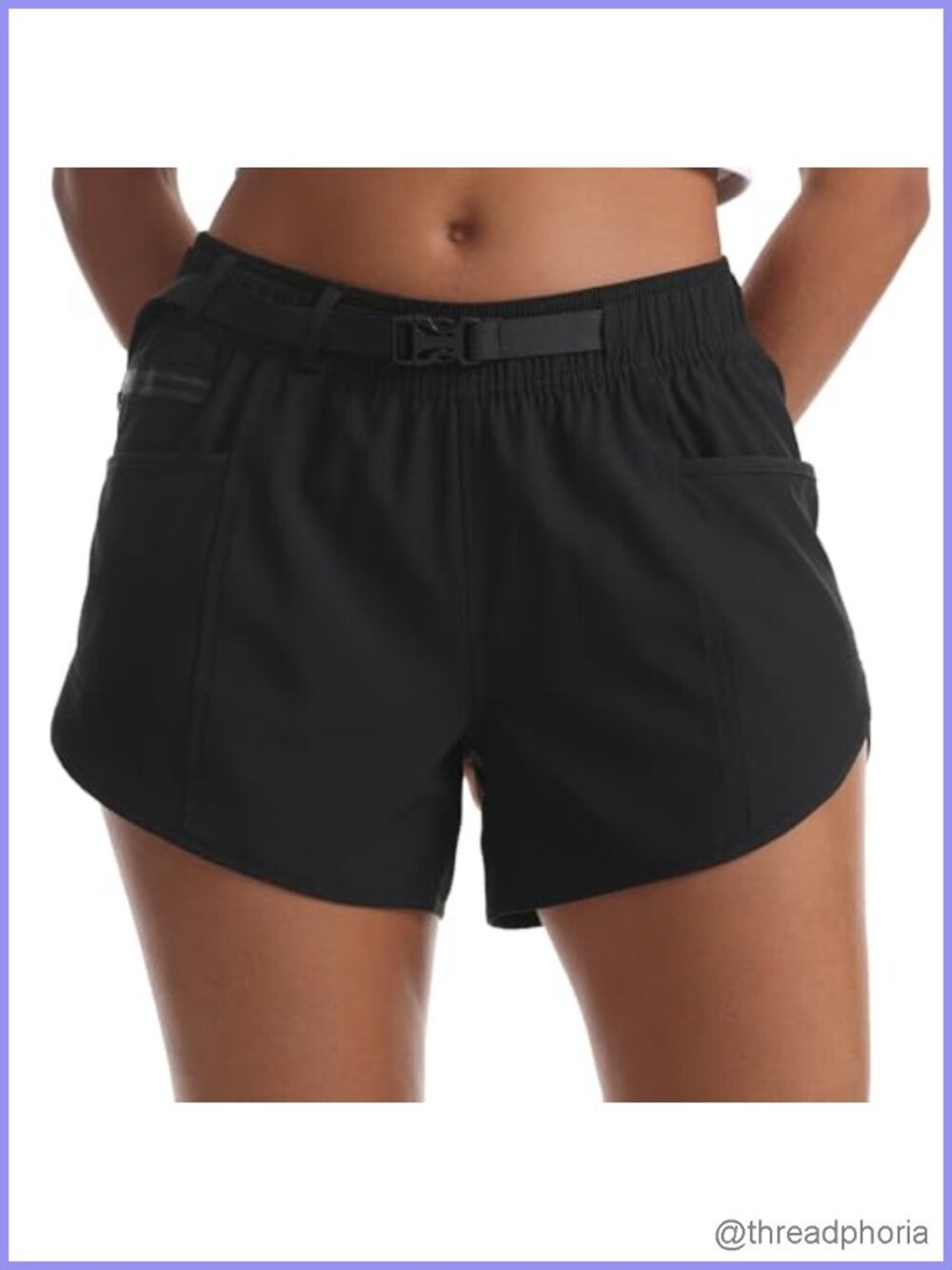 Women's Athletic Hiking Shorts with Liner Quick-Dry Workout Running Shorts
